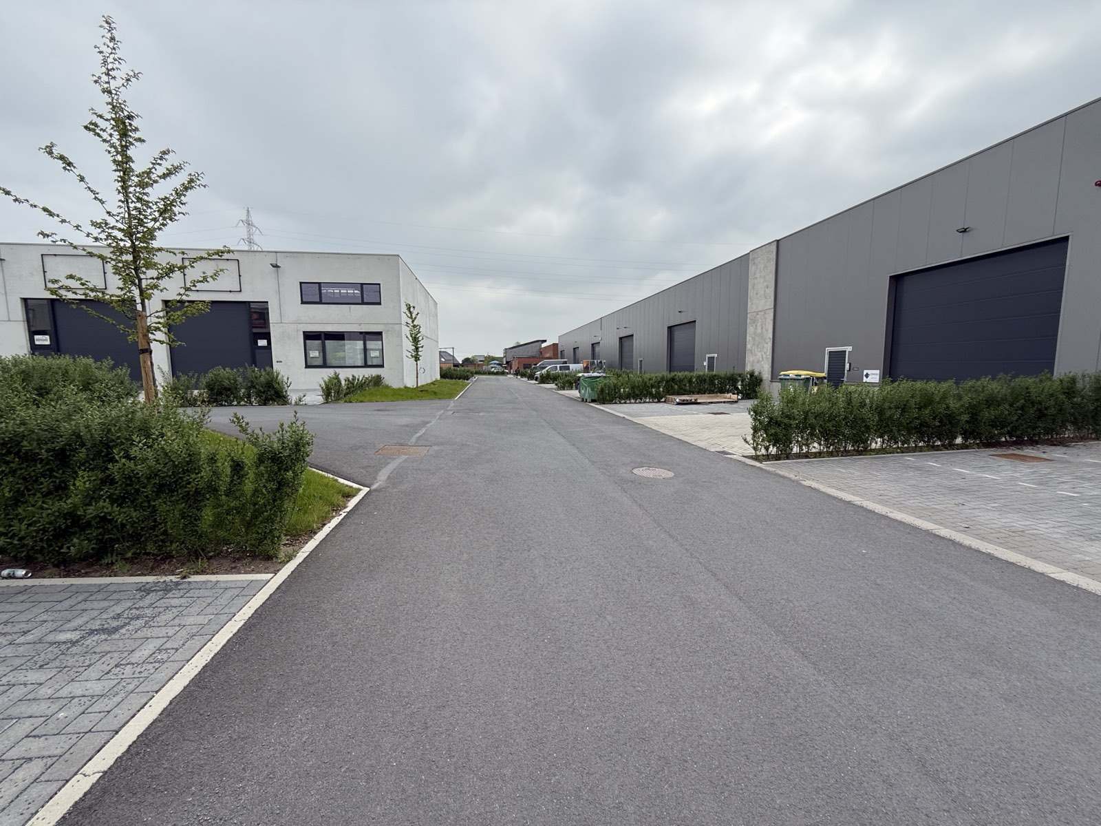 Zijaanzicht met klinkers